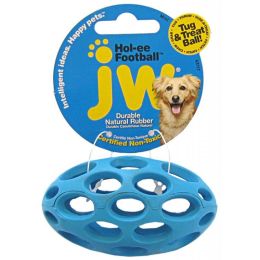 JW Pet Hol-ee Football Rubber Dog Toy Mini (size: 6 Count)