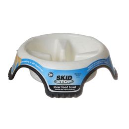 JW Pet Skid Stop Slow Feed Bowl (size: Medium - 9 count)