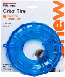 Petstages Orka Tire Treat Dispensing Chew Toy for Dogs (size: 3 count)