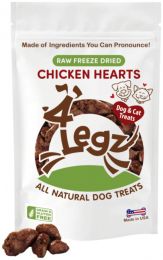 4Legz Freeze Dried Chicken Hearts Dog Treats (size: 28 oz (7 x 4 oz))
