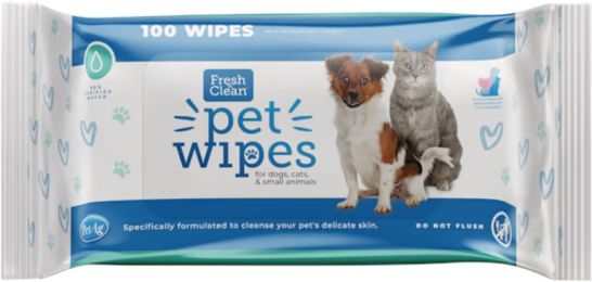 Fresh n Clean Pet Wipes for Dogs and Cats (size: 100 count)