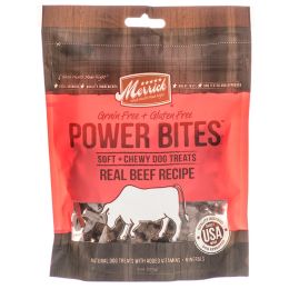Merrick Power Bites Dog Treats Real Texas Beef (size: 54 oz (9 x 6 oz))