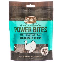 Merrick Power Bites Dog Treats Turducken Recipe (size: 54 oz (9 x 6 oz))