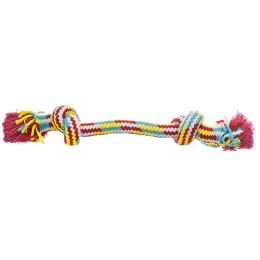 Mammoth Pet Flossy Chews Braidys 2 Knot Rope Bone (size: Small - 3 count)