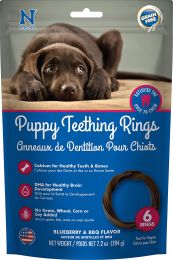 N-Bone Puppy Teething Ring Blueberry and BBQ Flavor (size: 42 count (7 x 6 ct))