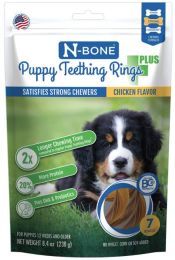 N-Bone Puppy Teething Rings Plus Chicken Flavor (size: 28 count (4 x 7 ct))