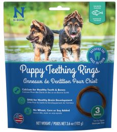 N-Bone Puppy Teething Rings Salmon Flavor (size: 18 count (6 x 3 ct))