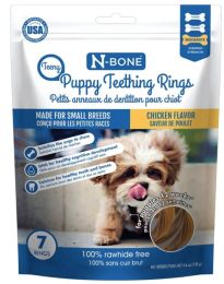 N-Bone Teeny Puppy Teething Rings Chicken Flavor (size: 42 count (6 x 7 ct))