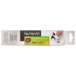 Nutri-Vet Enzymatic Toothpaste for Dogs Polishes Teeth and Freshens Breath Chicken Flavor (size: 30 oz (12 x 2.5 oz))