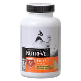Nutri-Vet Fish Oil for Dogs Soft Gels Helps Support Normal Shedding (size: 400 count (4 x 100 ct))
