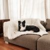Paw Waterproof Fur Blanket White for Pets