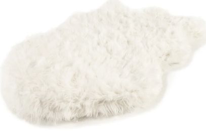 Paw PupRug Faux Fur Orthopedic Dog Bed White (size: Medium - 1 count)