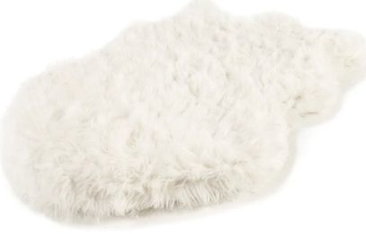 Paw PupRug Faux Fur Orthopedic Dog Bed White (size: Large - 1 count)