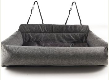 Paw PupProtector Memory Foam Dog Car Bed Gray Double Seat (size: 1 count)