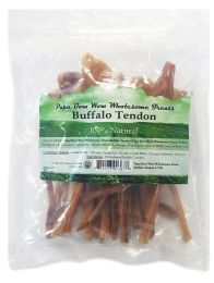 Papa Bow Wow Buffalo Tendon Dog Treats (size: 2.5 lb (5 x 0.5 lb))