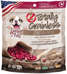 Loving Pets Totally Grainless Sausage Bites Chicken and Cranberry (size: 120 oz (20 x 6 oz))