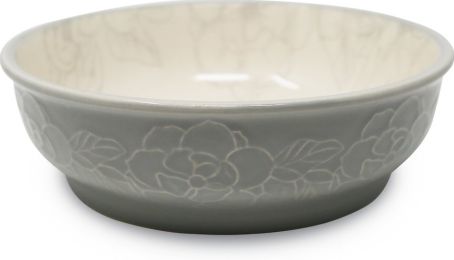 Pioneer Pet Ceramic Magnolia Food or Water Bowl for Pets (size: 4 count)
