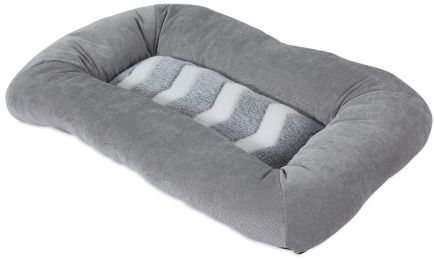 Precision Pet Snoozz ZigZag Mat Pet Bed Gray and White (size: 17" x 11")