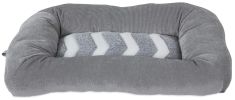 Precision Pet Snoozz ZigZag Mat Pet Bed Gray and White