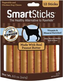 SmartBones SmartSticks with Real Peanut Butter (size: 84 count (7 x 12 ct))