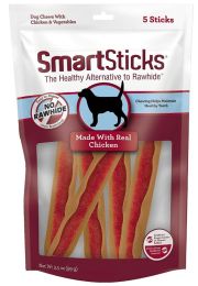 SmartBones SmartSticks Vegetable and Chicken Rawhide Free Dog Chew (size: 30 count (6 x 5 ct))