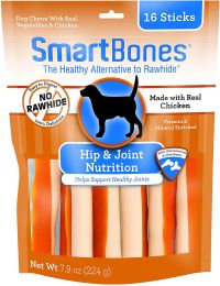 SmartBones Hip and Joint Care Sticks with Chicken (size: 96 count (6 x 16 ct))