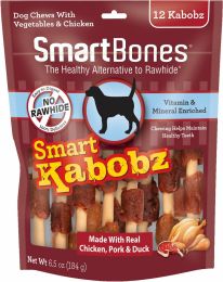 SmartBones Smart Kabobz Triple Meat Rawhide Free Dog Chew (size: 120 count (10 x 12 ct))