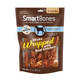 SmartBones Chicken Wrapped Peanut Butter Sticks Rawhide Free Dog Chew (size: 64 count (8 x 8 ct))