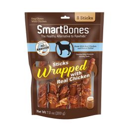 SmartBones Chicken Wrapped Peanut Butter Sticks Rawhide Free Dog Chew (size: 64 count (8 x 8 ct))