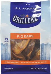 Grillerz All Natural Pig Ears Dog Chew Treats (size: 36 count (3 x 12 ct))