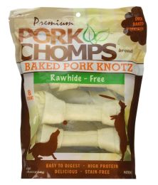Pork Chomps Baked Pork Knotz Medium (size: 24 count (3 x 8 ct))