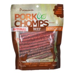 Pork Chomps Premium Assorted Munchy Sticks (size: 400 count (8 x 50 ct))
