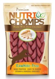 Pork Chomps Premium Nutri Chomps Chicken Flavor Braids (size: 24 count (6 x 4 ct))