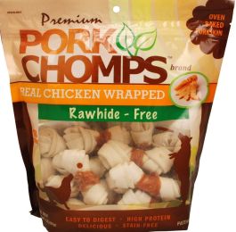 Pork Chomps Premium Real Chicken Wrapped Knotz Regular (size: 54 count (3 x 18 ct))