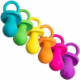Spot Puppy Pacifier Latex Dog Toy Assorted Colors (size: 3 count)