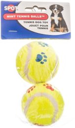 Spot Mint Flavored Tennis Ball Dog Toys (size: 16 count (8 x 2 ct))