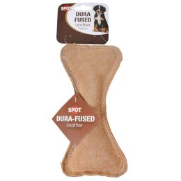 Spot Dura Fused Leather Bone Dog Toy (size: 3 count)