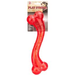 Spot Play Strong Rubber Stick Dog Toy Red (size: 3 count)