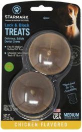 Starmark Lock and Block Treats Chicken Flavor Medium (size: 3 count)