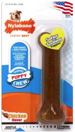 Nylabone Puppy Chew Bone Chicken Flavor (size: Wolf - 6 count)