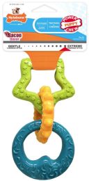 Nylabone Puppy Chew Teething Rings Bacon Flavor (size: 6 Count)