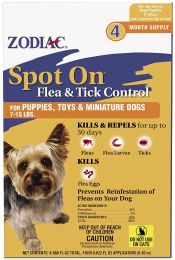 Zodiac Flea and Tick Control Drops (size: 12 count (3 x 4 ct))